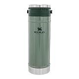 Stanley Travel Mug French Press 16oz with Double Vacuum Insulation, Stainless Steel Coffee Mug,...