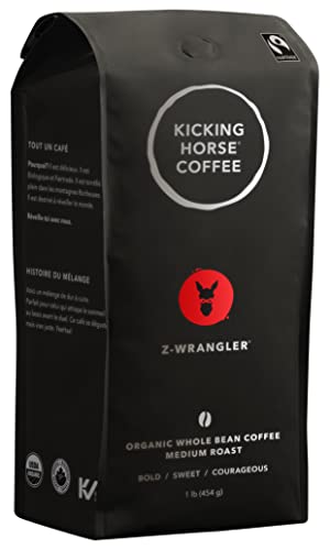 Kicking Horse Whole Bean Coffee, Z-Wrangler Medium Roast, 16 Ounce