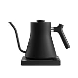 Fellow Stagg EKG Electric Gooseneck Kettle - Pour-Over Coffee and Tea Kettle - Stainless Steel...