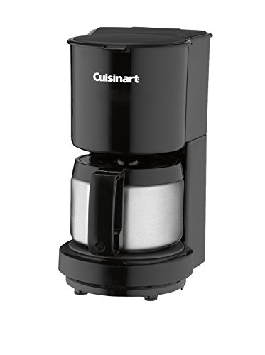 Cuisinart 4 Cup w/Stainless-Steel Carafe Coffeemaker, Black