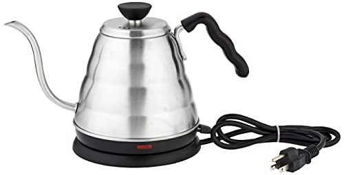 Hario V60 'Buono' Drip Kettle Electric Gooseneck Coffee Kettle 800 mL, Stainless Steel, Silver