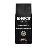 Shock Coffee - Bold all Arabica Med-Dark Roast Ground, Fresh Look - Richer Taste, 1 pound