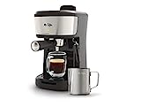 Mr. Coffee Espresso and Cappuccino Machine, Single Serve Coffee Maker with Milk Frothing Pitcher and...