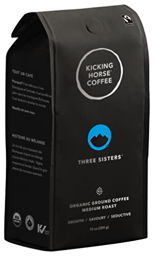 Three Sisters, Kicking Horse Coffee, Medium Roast, Ground, 10 oz - Certified Organic, Fairtrade,...