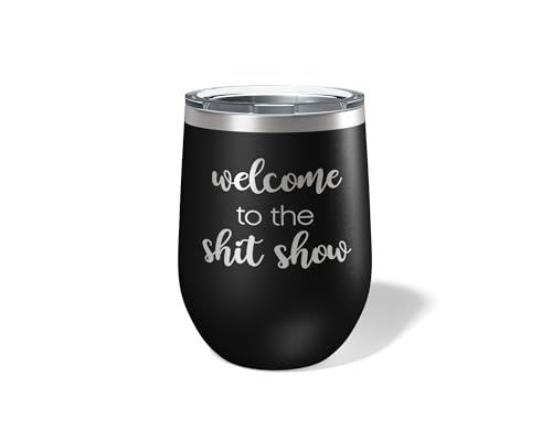 Alterd Industries Welcome to the Shit show Tumbler Gift - insulated tumbler with lid, travel coffee...