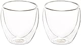 Bodum Pavina Double Wall Insulated Glasses, 2 Count (Pack of 1), Clear