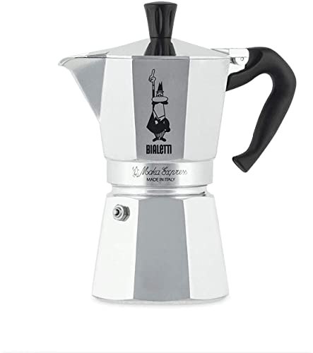 Bialetti - Moka Espress: Iconic Stovetop Espresso Maker, Makes Real Italian Coffee, Moka Pot 6 Cups...