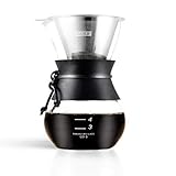 Yama Coffee Drip Pot With Reusable Filter Cone (30oz /w Heat Sleeve)