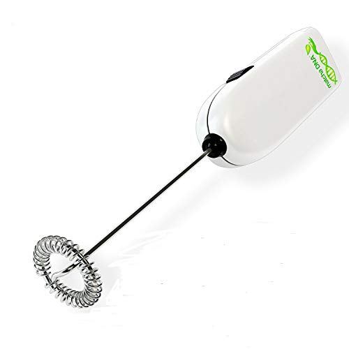 MatchaDNA Milk Frother - Handheld Battery Operated Electric Foam Maker For Bulletproof Coffee,...