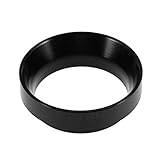 Fdit Espresso Dosing Funnel Aluminum Coffee Dosing Ring Replacement-for 58mm Portafilters ((Black))