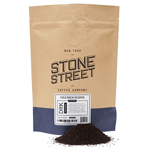 Stone Street Cold Brew Coffee, Strong & Smooth Blend, Low Acid, 100% Arabica, Gourmet Coffee, Coarse...