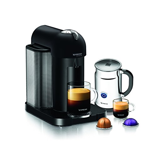 Nespresso VertuoLine Coffee and Espresso Maker with Aeroccino Plus Milk Frother, Black (Discontinued...