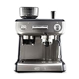 Calphalon Espresso Machine with Coffee Grinder, Tamper, Milk Frothing Pitcher, and Steam Wand, Temp...