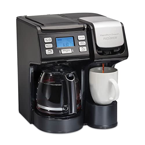 Hamilton Beach FlexBrew Trio 2-Way Coffee Maker, Compatible with K-Cup Pods or Grounds, Single Serve...