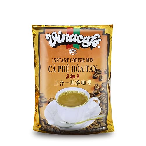 Vinacafe, Instant Herbal Coffee Mix 3 in 1 (Ca Phe Hoa Tan), 14.1 oz