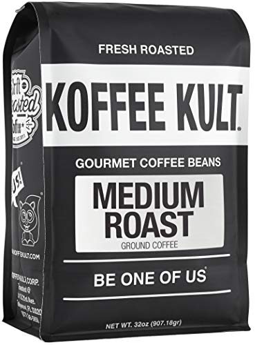 Koffee Kult Koffee Kult Medium Roast Smooth and Flavorful Medium Roast Ground Coffee - Perfect for a...