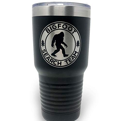 Bigfoot Search Team Tumbler Gifts for Outdoorsmen Sasquatch Coffee Travel Mug - Stainless Steel Cup...