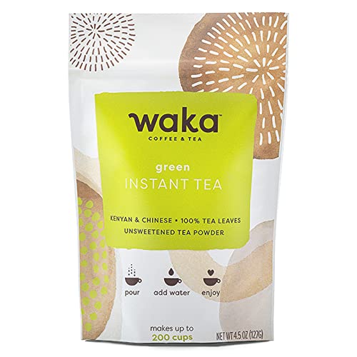 Waka Premium Instant Tea — Original Flavor Concentrated Green Tea Powder — No Sugar Added &...