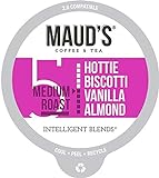 Maud's Vanilla Almond Flavored Coffee (Hottie Biscotti Vanilla Almond), 60ct. Recyclable Single...