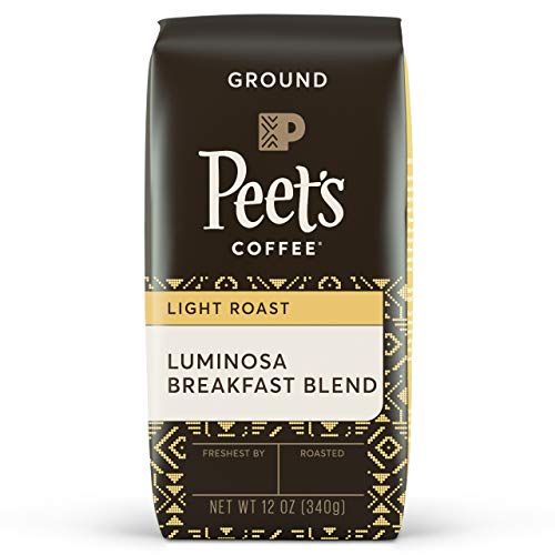 Peet's Coffee, Light Roast Ground Coffee - Luminosa Breakfast Blend 12 Ounce Bag