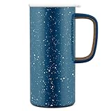 Ello Campy Vacuum Insulated Travel Mug with Leak-Proof Slider Lid and Comfy Carry Handle, Perfect...