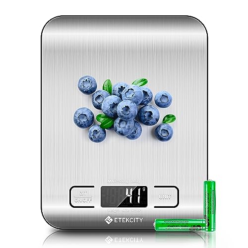 Etekcity Food Scale, Digital Kitchen Scale, 304 Stainless Steel, Weight in Grams and Ounces for...