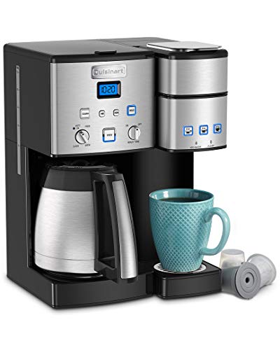 Cuisinart SS-20P1 Coffee Center 10-Cup Thermal Coffeemaker and Single-Serve Brewer, Stainless Steel