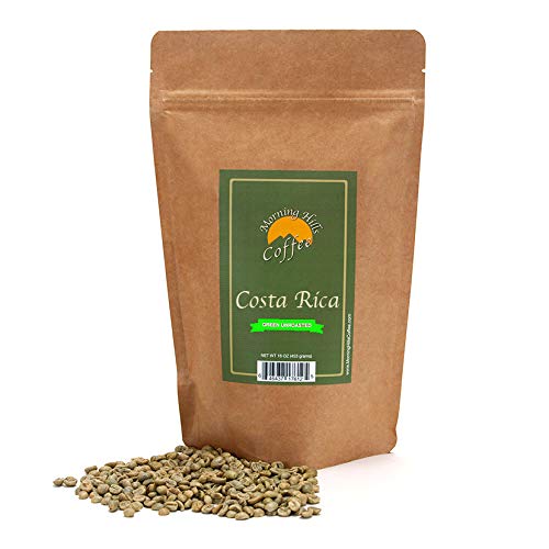 Costa Rica Green Unroasted Coffee Beans 2 Pounds