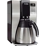 Mr. Coffee Coffee Maker, Programmable Coffee Machine with Auto Pause, 10 Cups, Stainless Steel