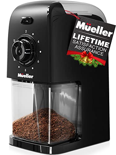 Mueller SuperGrind Burr Coffee Grinder Electric with Removable Burr Grinder Part - Up to 12 Cups of...