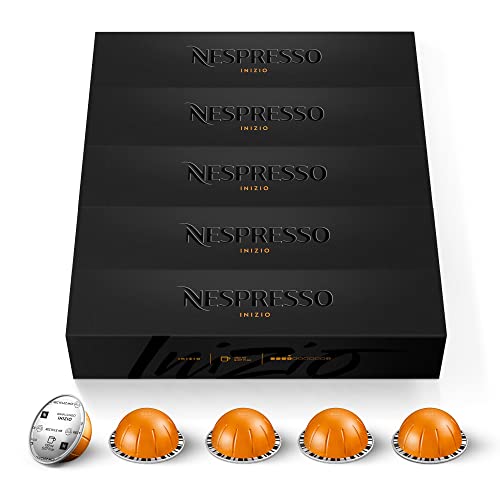 Nespresso Vertuo Inizio 50 Capsules Intensity 4 for Gran Lungo 150 ml (5 Packs of 10)