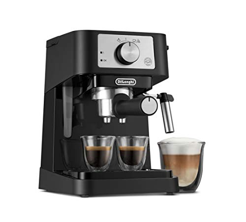 De'Longhi Stilosa Manual Espresso Machine, Latte & Cappuccino Maker, 15 Bar Pump Pressure + Milk...