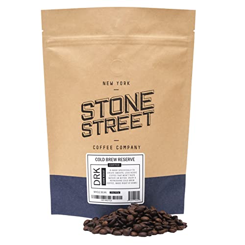 Stone Street Cold Brew Coffee, Strong & Smooth Blend, Low Acid, 100% Arabica, Gourmet Coffee, Whole...