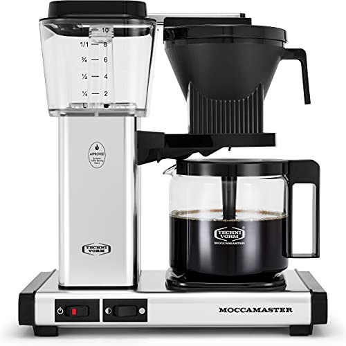 Technivorm Moccamaster 59616 KBG Coffee Brewer, 40 oz, Polished Silver