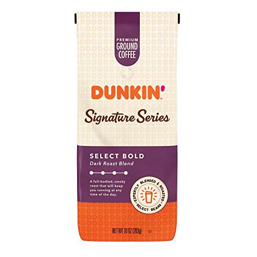 Dunkin' Donuts Signature Series Select Bold Dark Roast Blend Ground Coffee, Dark Roast, 60 Ounce