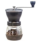 Khaw-Fee HG1B Manual Coffee Grinder with Conical Ceramic Burr - Hand Ground Coffee Beans Taste Best,...