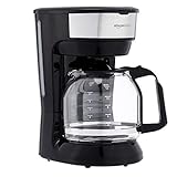 Amazon Basics 12 Cup Coffee Maker With Reusable Filter, Black & Stainless Steel