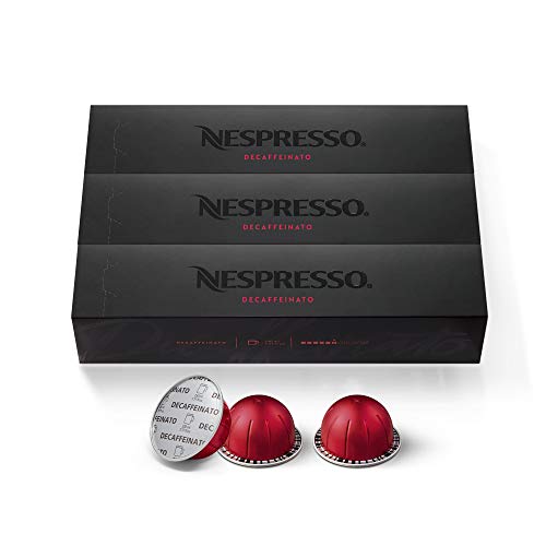 Nespresso Capsules VertuoLine, Decaffeinato, Mild Roast Coffee, 30 Count Coffee Pods, Brews 7.77...