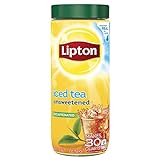 Lipton Iced Tea Mix, Black Tea, Unsweetened Iced Tea, Decaf Tea, Makes 30 Quarts(Pack of 6)