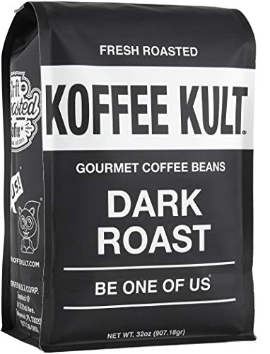 Koffee Kult Dark Roast Whole Bean Coffee - Small Batch Gourmet Aromatic Artisan Blend 100% Arabica...