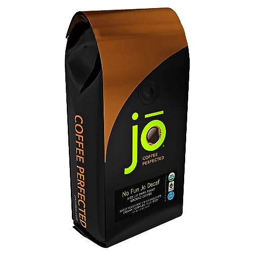 NO FUN JO DECAF: 12 oz, Organic Decaf Ground Coffee, Swiss Water Process, Fair Trade Certified,...