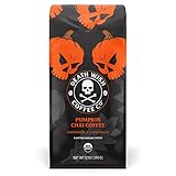 Death Wish Coffee Co. Organic Pumpkin Spice Dark Roast Coffee Ground [12 oz.] Fair Trade, Arabica,...