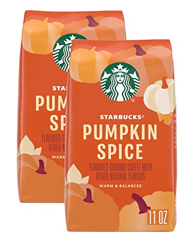 Starbucks Pumpkin Spice Flavored Ground Coffee - Warm & Balanced, No Artificial Flavors - 11 OZ...