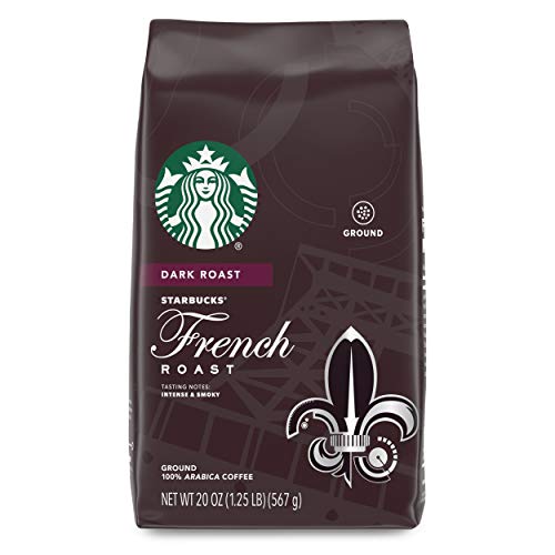 Starbucks Dark Roast Ground Coffee — French Roast — 100% Arabica — 1 bag (20 oz.) Great...