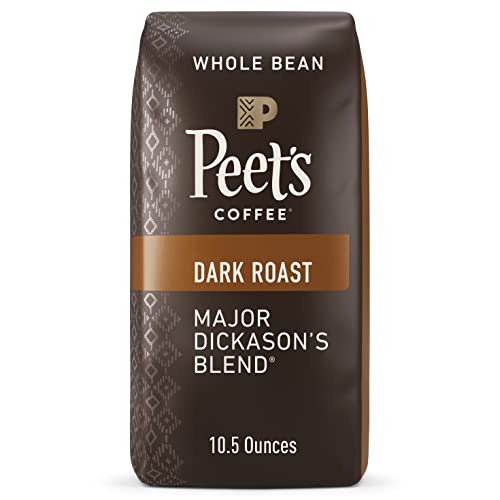 Peet's Coffee, Dark Roast Whole Bean Coffee - Major Dickason's Blend 10.5 Ounce Bag