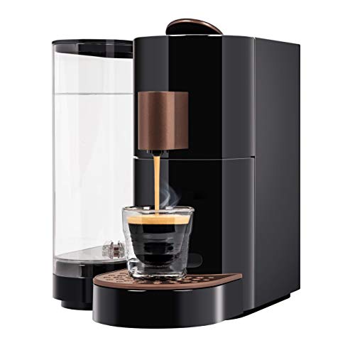 K-FEE® Twins II Single Serve Coffee and Espresso Machine (Black/Copper) | Starbucks® Verismo*...