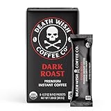 Death Wish Coffee Instant Dark Roast Coffee Packets, Bold & Intense Blend of Arabica & Robusta...