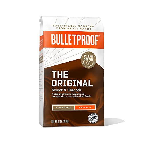 Bulletproof Original Medium Roast Whole Bean Coffee, 12 Ounces, 100% Arabica Coffee Sourced from...