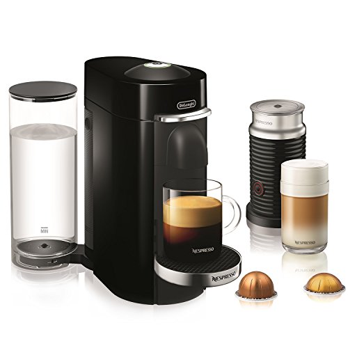 Nespresso VertuoPlus Deluxe Coffee and Espresso Machine by De'Longhi with Milk Frother, 4 Cups,...