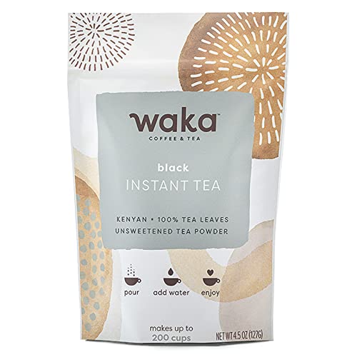 Waka Premium Instant Tea — Unsweetened Concentrated Black Tea Powder— Kenyan — 100% Tea Leaves...